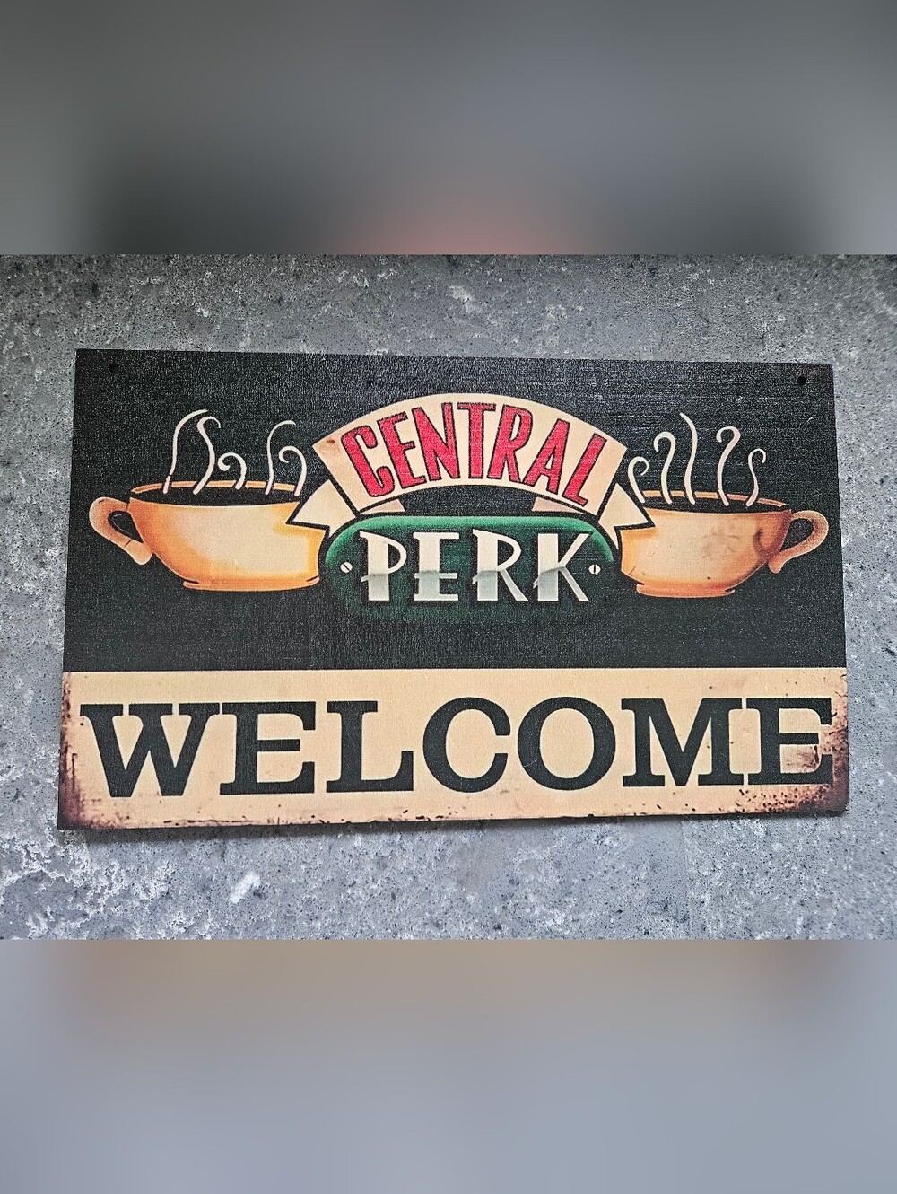 Friends Central Perk Welcome Sign | New With Tags | Coffee Bar Decor